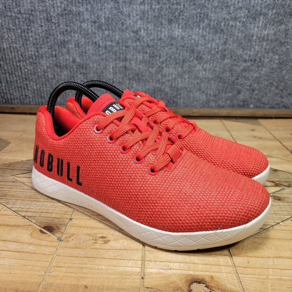 Nobull Outwork Men's‎ 7.5 Super Fabric Trainer Red White Athletic Shoe Sneaker